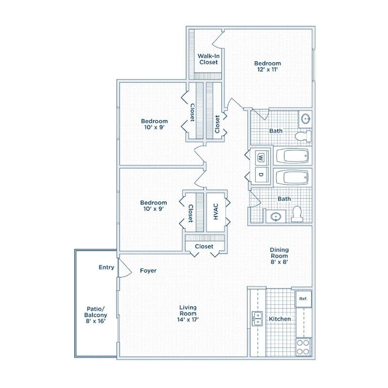 the lakes of holland apartments floor plan D
